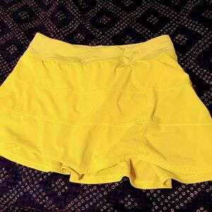 Bright Yellow Lululemon Skort